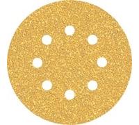 BOSCH Feuille abrasive EXPERT C470 a 8 trous, 125 mm, G 40, 50 pieces 2608900908