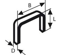 Bosch 2609200208 Agrafe À Fil Plat De Type 52 12,3 X 1,25 X 14 Mm 1000 Pièces G