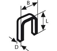 Bosch 2609200226 Agrafe à Dos Étroit Type 55 Résinée 6 X 1,08 X 19 Mm, 3000 Pièces G