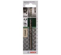 Bosch Foret HSS pour métal 2609255071 - 4,8 mm, longueur 86 mm, cobalt, tige cylindrique, 1 pc
