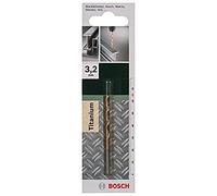 Bosch 2609255088 Foret à métaux rectifié HSS-TiN DIN 338 Longueur 34 mm Diamètre 1 mm