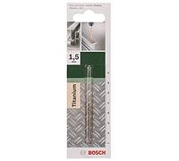 Bosch 2609255088 Foret à métaux rectifié HSS-TiN DIN 338 Longueur 34 mm Diamètre 1 mm