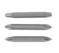 Bosch 2609255960 Set de 3 embouts de tournevis doubles 1 x plat 4,5 + plat 5,5 1 x PH1+PH2 1 x PZ1+PZ2