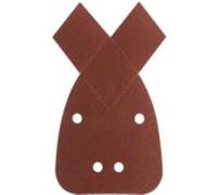 Set de feuilles abrasives pour ponceuse Multi avec bande auto-agrippante, perforé Bosch Accessories 2609256A72 Grain 80, 120, 180