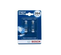 Bosch 264 (K10W - Sof. 10W) Ampoule Lampe de voiture 12V 10W SV8,5-8 - 2 ampoules