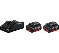 Bosch 2x 4.0Ah + batterie GAL 18V-40