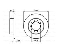 BOSCH 2X Disque De Frein Arrière 2896 Complet Pour Land Rover Defender Station