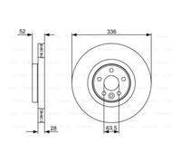 Bosch BD1294 Disques de frein - certification ECE-R90-1 disque unitaire