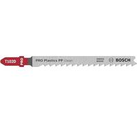 Bosch 2x Lame de scie sauteuse PRO Plastics PP clean T102D (pour Plastiques, Plastiques, Longueur 100 mm, Professional Accessoire Scie sauteuse)