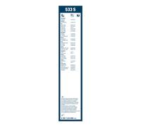 BOSCH 3 397 118 406 Essuie-Glace Lame pour Alfa Romeo, Audi, Chery ,Chevrolet,