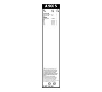 BOSCH 3 397 118 966 Balai d'essuie-glace pour BYD,CHEVROLET,FIAT,LAND ROVER,VOLV