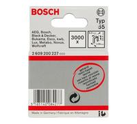 Bosch 3000x Agrafes à dos étroit, résinifiées, type 55 (Longueur 23 mm, Professional Accessoire Agrafeuse sans fil, Agrafeuse à main)
