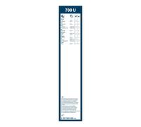 BOSCH 3397004489 Balais d’essuie-glace 700 mm pour Citroen C-zero (2010->) 49 kW