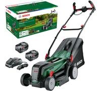 Bosch 37-550 Marcher derrière un tracteur tondeuse Batterie Noir, Vert, Tondeuse à gazon