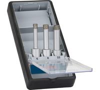 Bosch 3x Coffret de forets PRO Ceramic dry emmanchement cylindrique | pour Carrelage, Carreaux de Hard Ceramic, Ø 6,00, 8,00, 10,00 mm Professional Accessoire Perceuses/visseuses rotatives
