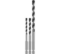 Bosch 3x Coffret de forets PRO HEX-5 | pour Pierre dure, Béton, Ø 5,00, 6,00, 8,00 mm Professional Accessoire Perceuse