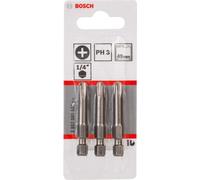 Embout cruciforme PH 3 Bosch Accessories 2607001531 extra-dur Forme (embouts): E 6.3 3 pc(s)