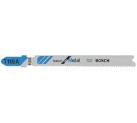 Bosch 3x Lames de scie sauteuse T 118 A Basic for Metal (pour Tôles en acier, Tôles en acier, Longueur 92 mm, Professional Accessoire Scie sauteuse)