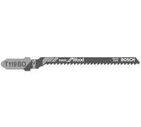 Bosch 3x Lames de scie sauteuse T 119 BO Basic for Wood | pour Bois résineux, Contreplaqué, Longueur 83 mm Professional Accessoire Scie sauteuse