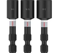 Bosch Embouts pour perceuse à percussion 2608521U65 - 1/4 (6,3 mm), 5/16 (8 mm), 3/8 (10 mm)
