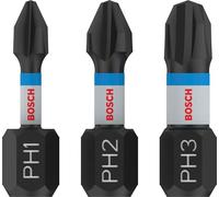 Bosch Accessories 2608522470 Embout cruciforme 3 pièces cruciforme Phillips