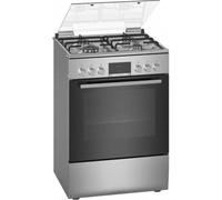 Bosch Serie 4 HXN390D50L four et cuisinière Électrique/Gaz Gaz Argent