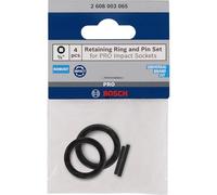 Bosch 4x Kit anneau et goupille de retenue pour douille PRO Impact (2 x 73 mm,)