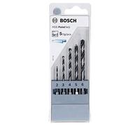 Bosch Forets hexagonaux PointTeQ HSS – 5 pièces Ø 2–6 mm, longueurs 60–98 mm, emmanchement 1/4"