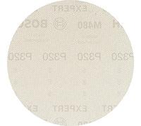 Bosch 50x Abrasifs réticulés EXPERT M480 (pour Peinture sur bois, Bois dur, Ø 125 mm, Grain 320, Professional Accessoire Ponceuse excentrique, Ponceuse excentrique)