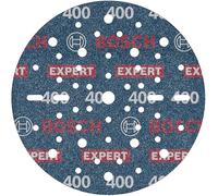 Bosch 50x Disque abrasif sur support plastique résistant et flexible EXPERT O780, 150 mm (pour Bois dur, Peinture sur bois, Ø 150 mm, Grain 400, Professional Accessoire Ponceuse excentrique)