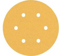 Bosch 50x Expert C470 Papier abrasif à 6 trous pour ponceuse excentrique 150 mm G 100 - 2608900920