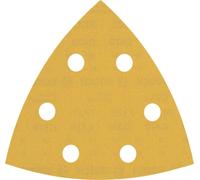 Bosch 50x Expert C470 Schleifpapier (für Hartholz, Farbe auf Holz, 93x93 mm, Körnung 320, Professional Zubehör Deltaschleifer)