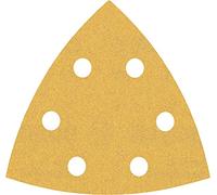 Bosch 50x Expert C470 Schleifpapier (für Hartholz, Farbe auf Holz, 93x93 mm, Körnung 180, Professional Zubehör Deltaschleifer)