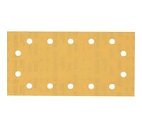 Bosch 50x Feuilles abrasives EXPERT C470 à 14 trous (pour Peinture sur bois, Bois dur, Ø 115x230 mm, Grain 400, Professional Accessoire Ponceuse excentrique)