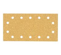 Bosch 50x Feuilles abrasives EXPERT C470 à 14 trous (pour Peinture sur bois, Bois dur, Ø 115x230 mm, Grain 40, Professional Accessoire Ponceuse excentrique)