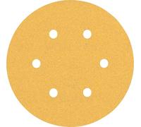 BOSCH Feuille abrasive EXPERT C470 a 6 trous, 150 mm, G 100, 50 pieces 2608900920