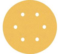 BOSCH Feuille abrasive EXPERT C470 a 6 trous, 150 mm, G 120, 50 pieces 2608900921