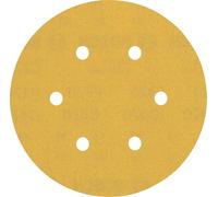 BOSCH Feuille abrasive EXPERT C470 a 6 trous, 150 mm, G 320, 50 pieces 2608900924
