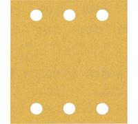 Bosch 50x Feuilles abrasives EXPERT C470 à 6 trous (pour Peinture sur bois, Bois dur, Ø 115x107 mm, Grain 180, Professional Accessoire Ponceuse vibrante)