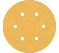 Bosch 50x Feuilles abrasives EXPERT C470 à 6 trous (pour Peinture sur bois, Bois dur, Ø 150 mm, Grain 150, Professional Accessoire Ponceuse excentrique, Ponceuse excentrique)