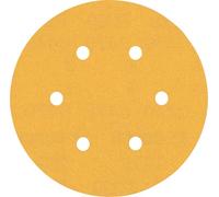 Bosch 50x Feuilles abrasives EXPERT C470 à 6 trous (pour Peinture sur bois, Bois dur, Ø 150 mm, Grain 220, Professional Accessoire Ponceuse excentrique, Ponceuse excentrique)