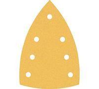 Bosch 50x Feuilles abrasives EXPERT C470 à 7 trous (pour Peinture sur bois, Bois dur, Ø 100x150 mm, Grain 120, Professional Accessoire Ponceuse Multi)