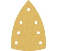 Bosch 50x Feuilles abrasives EXPERT C470 à 7 trous (pour Peinture sur bois, Bois dur, Ø 100x150 mm, Grain 80, Professional Accessoire Ponceuse Multi)