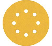 Bosch 50x Feuilles abrasives EXPERT C470 à 8 trous (pour Peinture sur bois, Bois dur, Ø 125 mm, Grain 240, Professional Accessoire Ponceuse excentrique, Ponceuse excentrique)