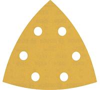 Bosch 50x Feuilles abrasives EXPERT C470 (pour Peinture sur bois, Bois dur, Ø 93x93 mm, Grain 320, Professional Accessoire Ponceuse Delta)