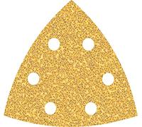 Bosch 50x Feuilles abrasives EXPERT C470 (pour Peinture sur bois, Bois dur, Ø 93x93 mm, Grain 40, Professional Accessoire Ponceuse Delta)