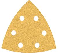 Bosch 50x Feuilles abrasives EXPERT C470 (pour Peinture sur bois, Bois dur, Ø 93x93 mm, Grain 80, Professional Accessoire Ponceuse Delta)
