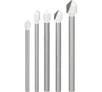 Bosch 5x Coffret de forets CYL-9 Soft Ceramic | pour Carreaux de céramique tendres, Verre, Ø 4,00, 5,00, 6,00, 8,00, 10,00 mm Accessoire Perceuses/visseuses rotatives
