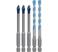 Bosch 5x Coffret de forets EXPERT HEX-9 Hard Ceramic et Multi Construction (pour Carreaux de Hard Ceramic, Céramique tendres, Ø 6 mm, Professional Accessoire Perceuse)