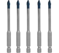 Bosch 5x Coffret de forets EXPERT HEX-9 Hard Ceramic (pour Carreaux de Hard Ceramic, Céramique tendres, Ø 5 mm, Professional Accessoire Perceuse)
